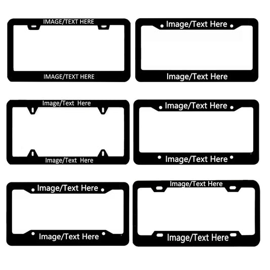 Premium Metal License Plate Frame Set – US/CA/Mexico