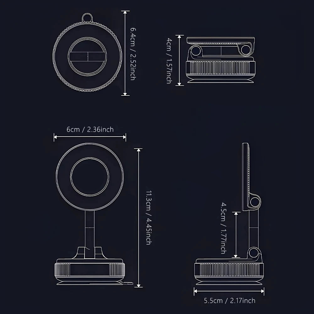360° Magnetic Car Phone Holder