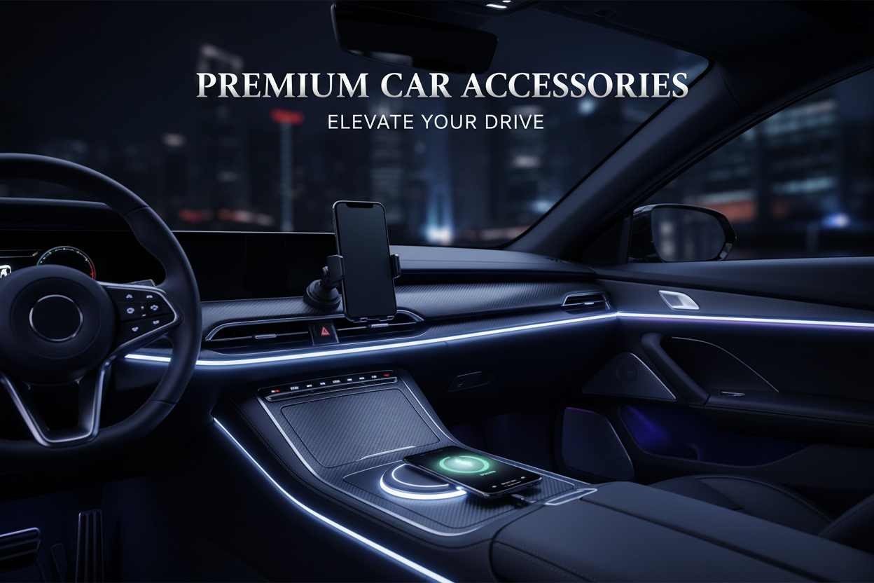 Premium Car Accessories Banner